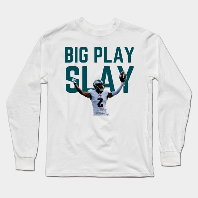 Darius Slay - Big Play Slay (Green) Long Sleeve T-Shirt by SportCulture